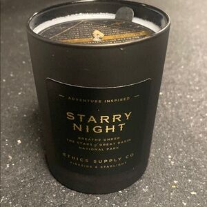 Starry Night Black Candle